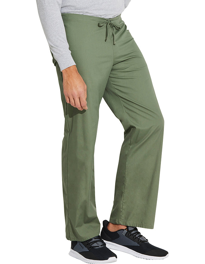 Dickies 31 Inch EDS Unisex Drawstring Scrub Pants - Olive