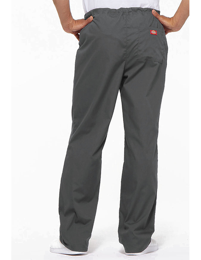 Dickies 31 Inch EDS Unisex Drawstring Scrub Pants - Pewter