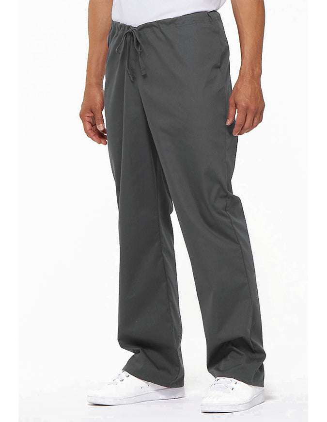 Dickies 31 Inch EDS Unisex Drawstring Scrub Pants - Pewter