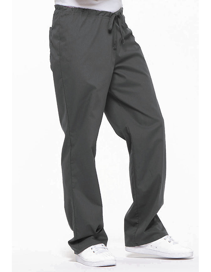 Dickies 31 Inch EDS Unisex Drawstring Scrub Pants - Pewter