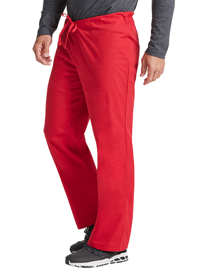 Dickies 31 Inch EDS Unisex Drawstring Scrub Pants - Red