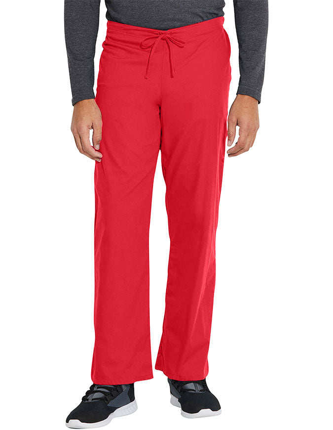 Dickies 31 Inch EDS Unisex Drawstring Scrub Pants - Red