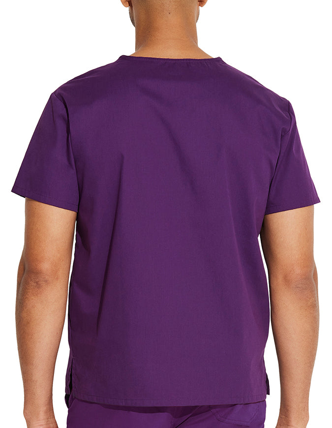 Dickies EDS Signature Unisex V-Neck Scrub Top - Eggplant