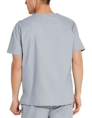 Dickies EDS Signature Unisex V-Neck Scrub Top - Grey