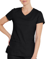 Dickies 26 Inch EDS Signature Women's V-Neck Scrub Top - Black