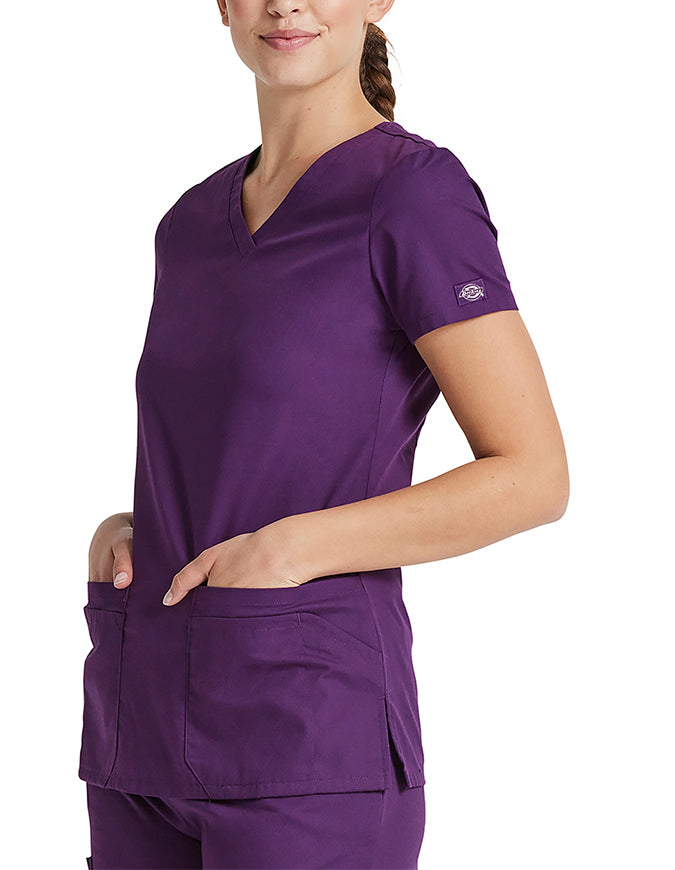 Dickies 26 Inch EDS Signature Women's V-Neck Scrub Top - Eggpalnt