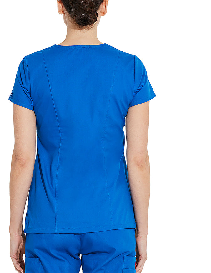 Dickies 26 Inch EDS Signature Women's V-Neck Scrub Top - Royal