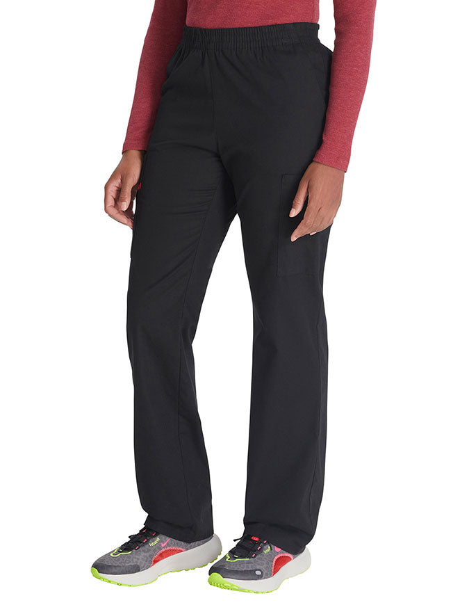 Dickies 30.5 Inch EDS Signature Women's Elastic Waist Pull-On Scrub Pant - Black