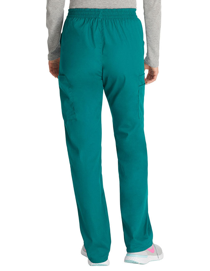 Dickies 30.5 Inch EDS Signature Women's Elastic Waist Pull-On Scrub Pant - Hunter Green