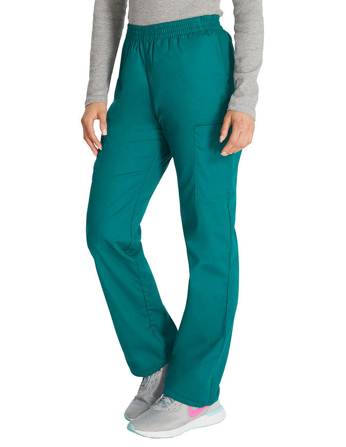 Dickies 30.5 Inch EDS Signature Women's Elastic Waist Pull-On Scrub Pant - Hunter Green