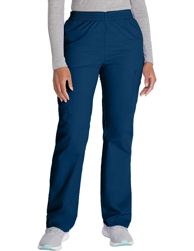 Dickies 30.5 Inch EDS Signature Women's Elastic Waist Pull-On Scrub Pant - Navy