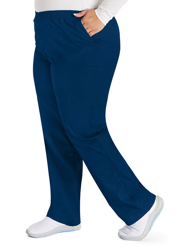 Dickies 30.5 Inch EDS Signature Women's Elastic Waist Pull-On Scrub Pant - Navy