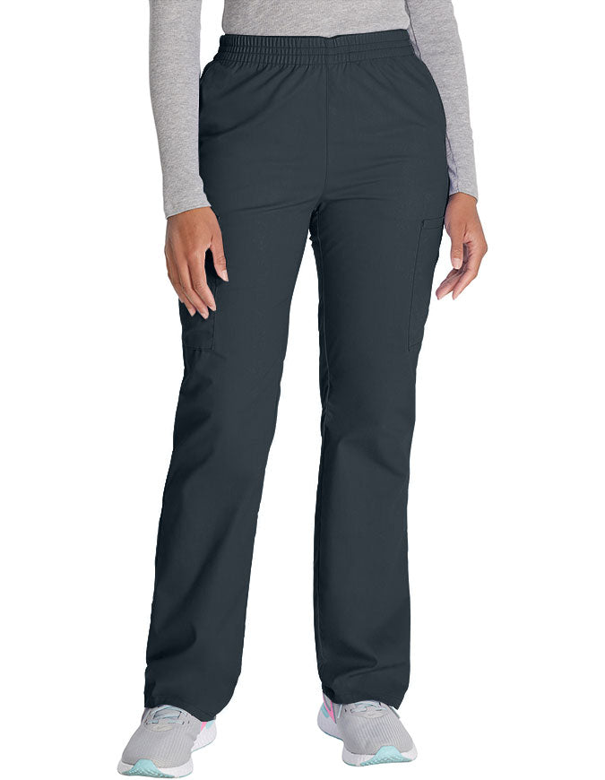 Dickies 30.5 Inch EDS Signature Women's Elastic Waist Pull-On Scrub Pant - Pewter