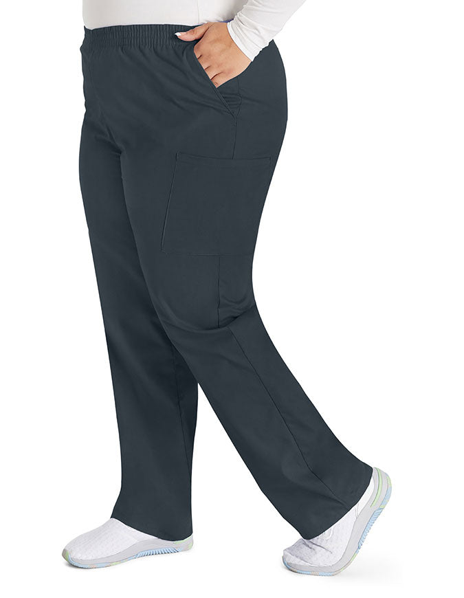 Dickies 30.5 Inch EDS Signature Women's Elastic Waist Pull-On Scrub Pant - Pewter