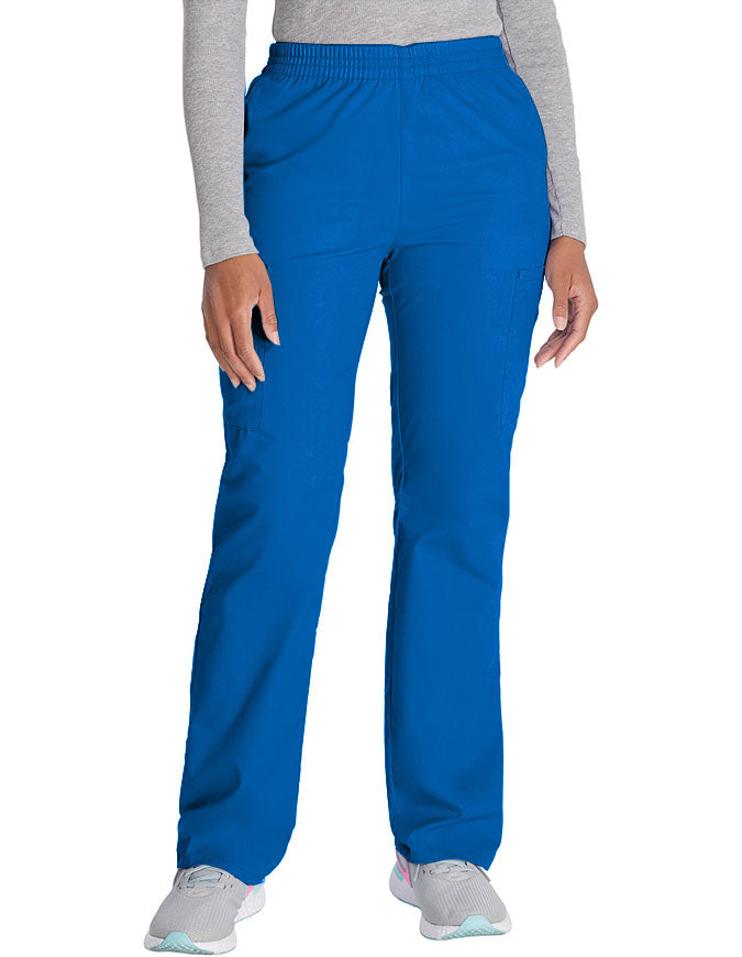 Dickies 30.5 Inch EDS Signature Women's Elastic Waist Pull-On Scrub Pant - Royal Blue