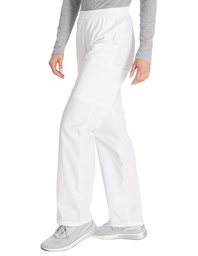 Dickies 30.5 Inch EDS Signature Women's Elastic Waist Pull-On Scrub Pant - White