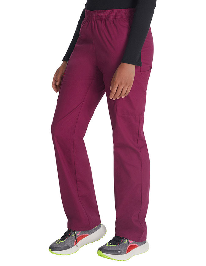 Dickies 30.5 Inch EDS Signature Women's Elastic Waist Pull-On Scrub Pant - Wine