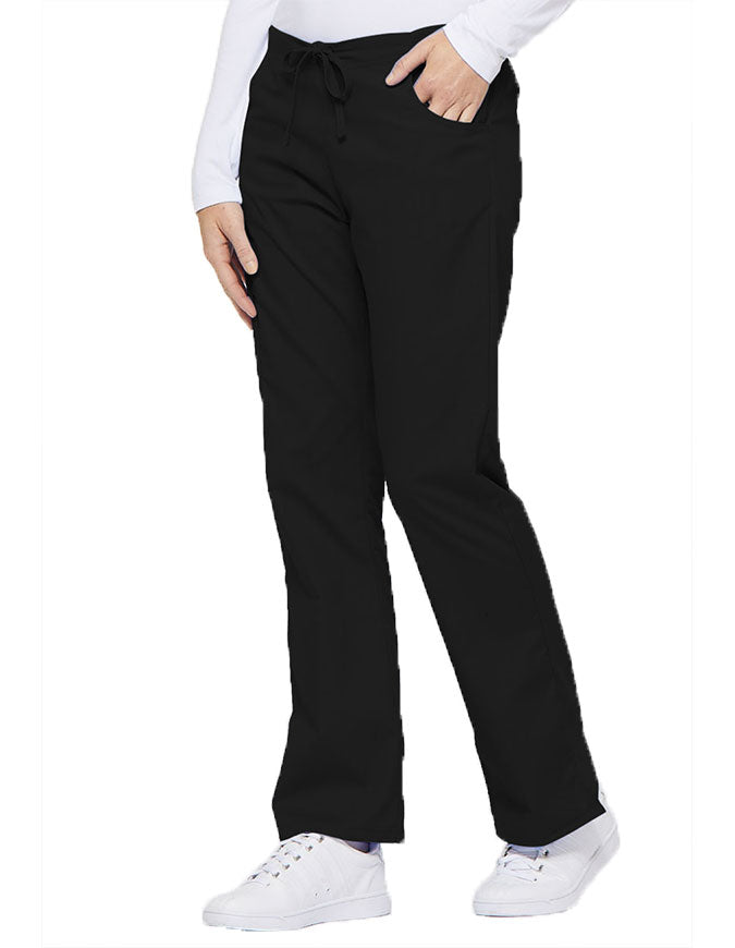 Dickies 30.5 Inch EDS Women's Drawstring Cargo Scrub Pant - Black