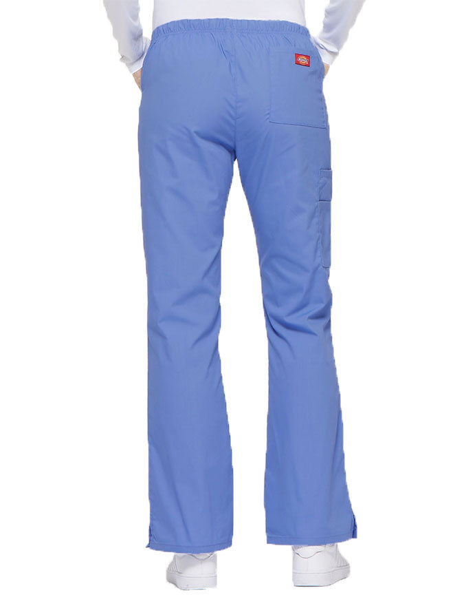 Dickies 30.5 Inch EDS Women's Drawstring Cargo Scrub Pant - Ciel Blue