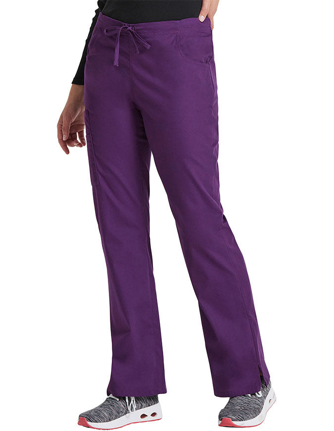 Dickies 30.5 Inch EDS Women's Drawstring Cargo Scrub Pant - Eggplant