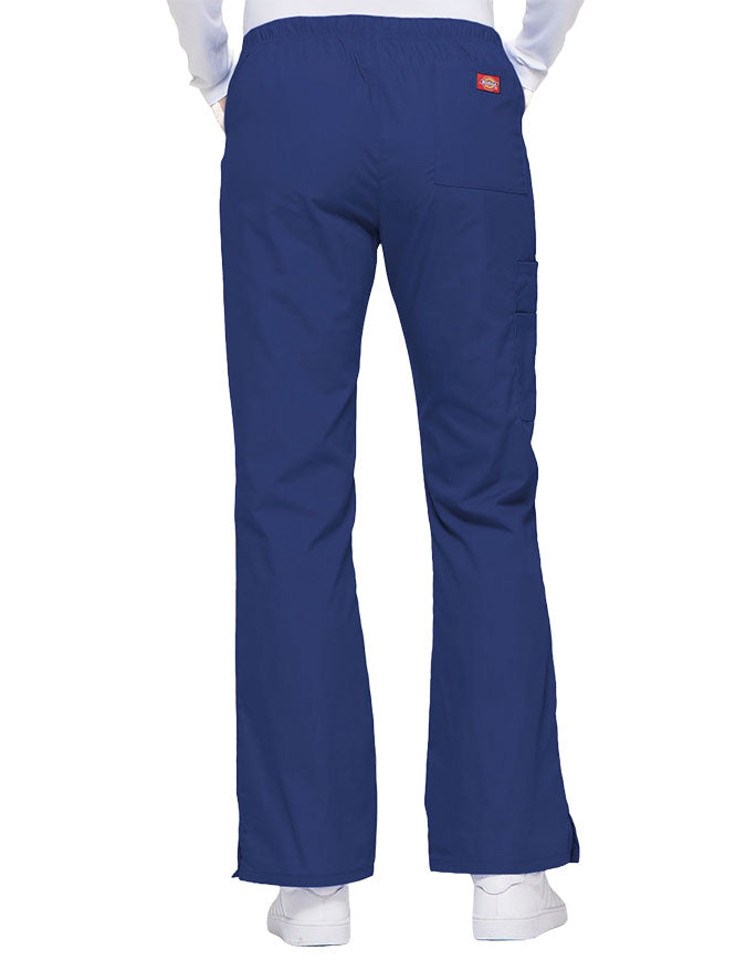 Dickies 30.5 Inch EDS Women's Drawstring Cargo Scrub Pant - Galaxy Blue