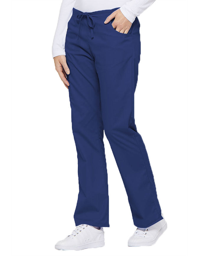 Dickies 30.5 Inch EDS Women's Drawstring Cargo Scrub Pant - Galaxy Blue