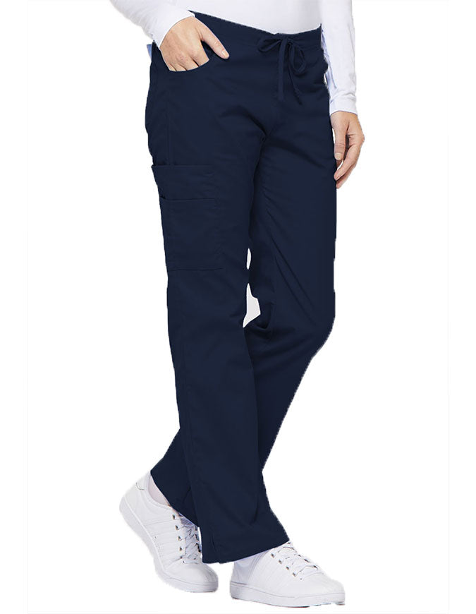 Dickies 30.5 Inch EDS Women's Drawstring Cargo Scrub Pant - Navy