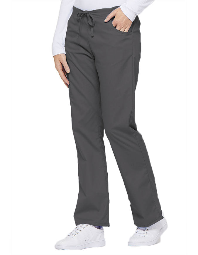 Dickies 30.5 Inch EDS Women's Drawstring Cargo Scrub Pant - Pewter