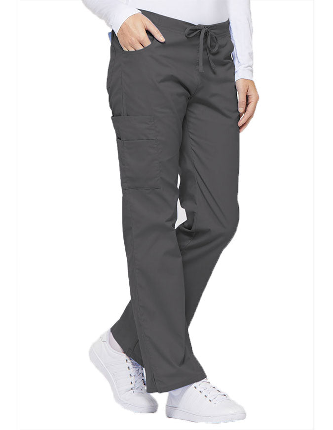 Dickies 30.5 Inch EDS Women's Drawstring Cargo Scrub Pant - Pewter