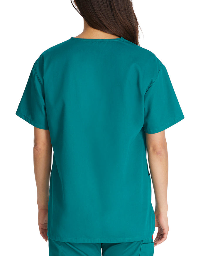 Dickies EDS 27 Inch Women's V-Neck Scrub Top Hunter