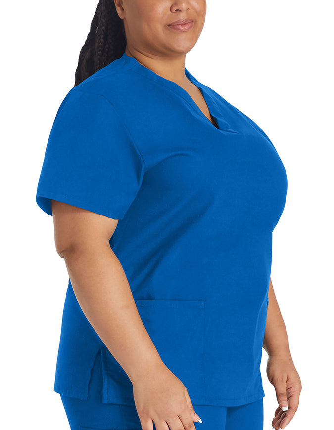 Dickies EDS 27 Inch Women's V-Neck Scrub Top Royal