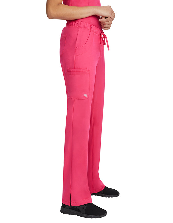 Healing Hands HH WORKS Women's Rebecca Straight Leg Pant - Carnation Pink