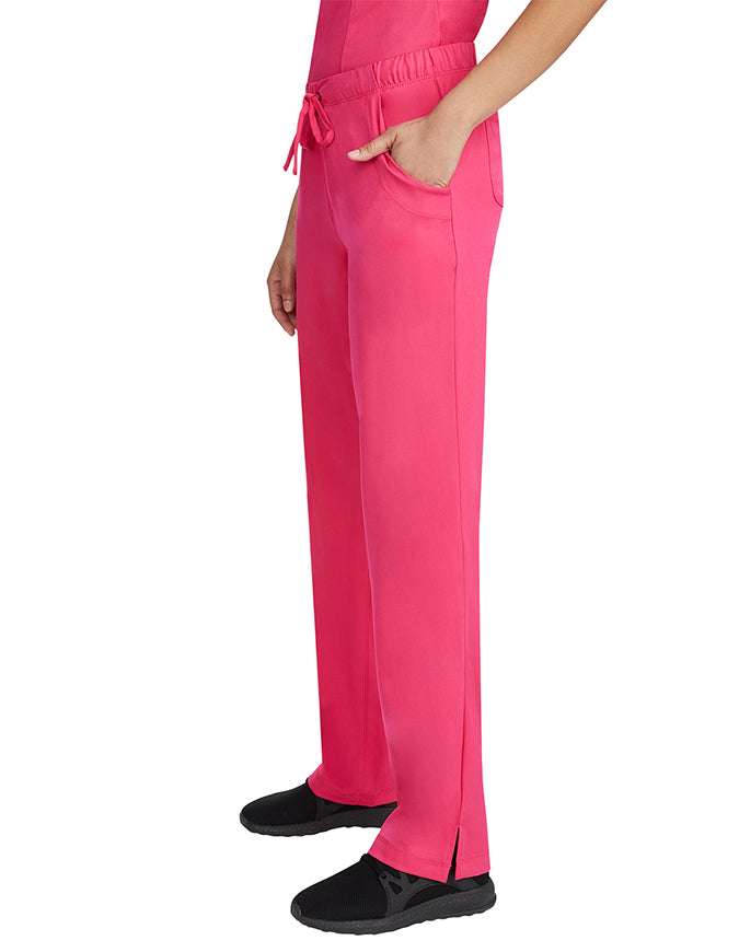 Healing Hands HH WORKS Women's Rebecca Straight Leg Pant - Carnation Pink