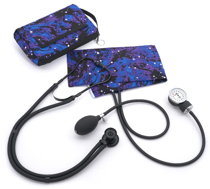 Prestige Sphygmomanometer/ Sprague Kit with Case - Galaxy Blue