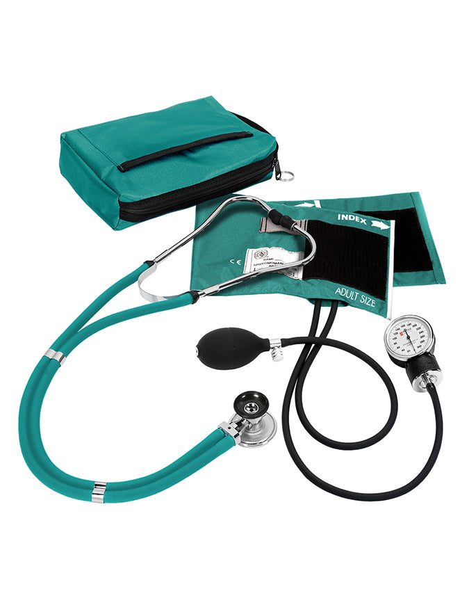 Prestige Sphygmomanometer/ Sprague Kit with Case - Teal Blue