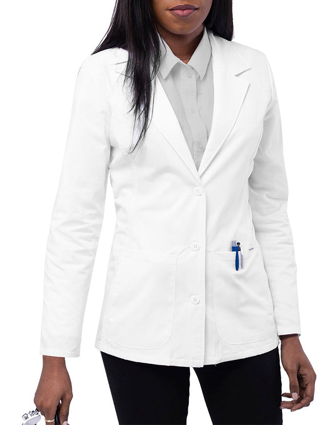 Adar Universal 28 Inch Women’s Consultation Coat - White