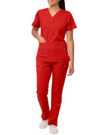 ADAR Pro Women's Breakthrough Plus Scrub Set - Red