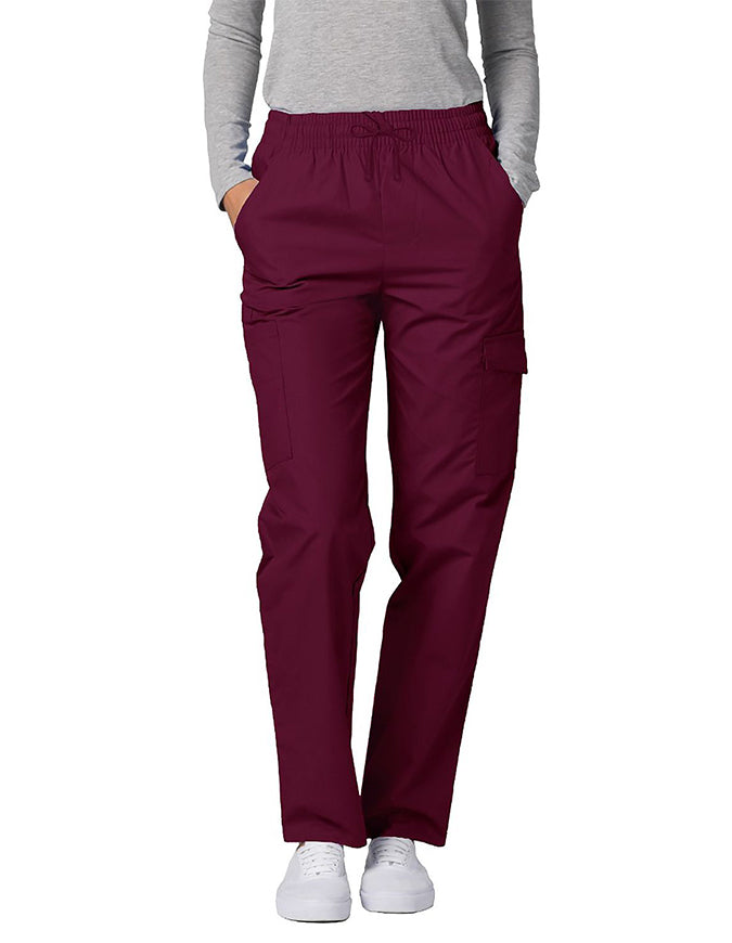 Adar 30 Inch Unisex Medical Cargo Scrub Pants Burgundy