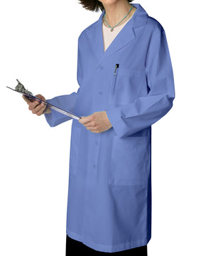 Adar 39 Inch Unisex Ceil Blue Multiple Pocket Medical Lab Coat - Ceil Blue