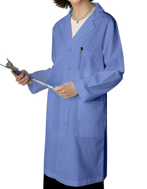 Adar 39 Inch Unisex Ceil Blue Multiple Pocket Medical Lab Coat