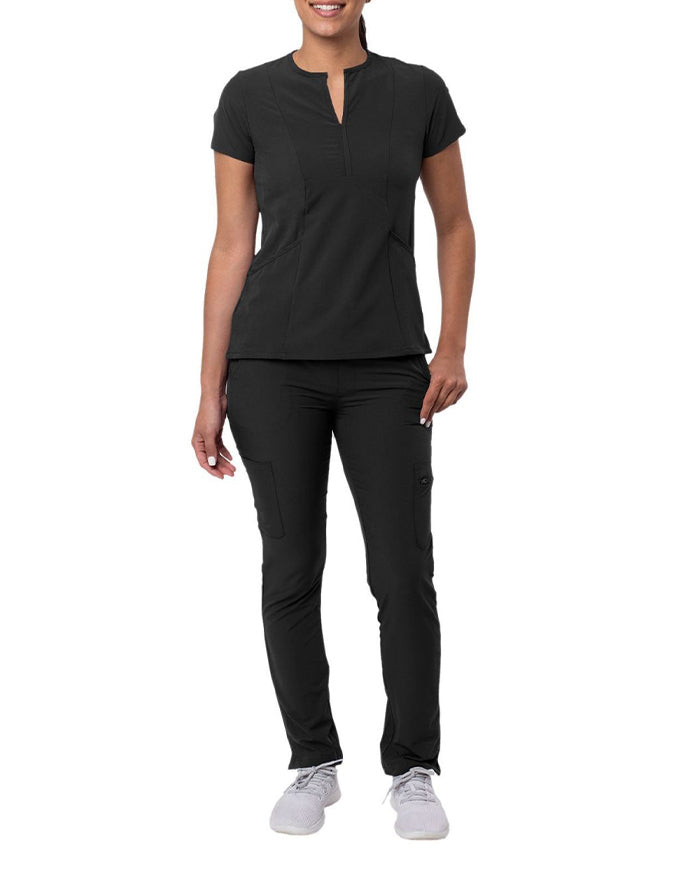 ADAR Addition Women's Go-Higher Scrub Set Black