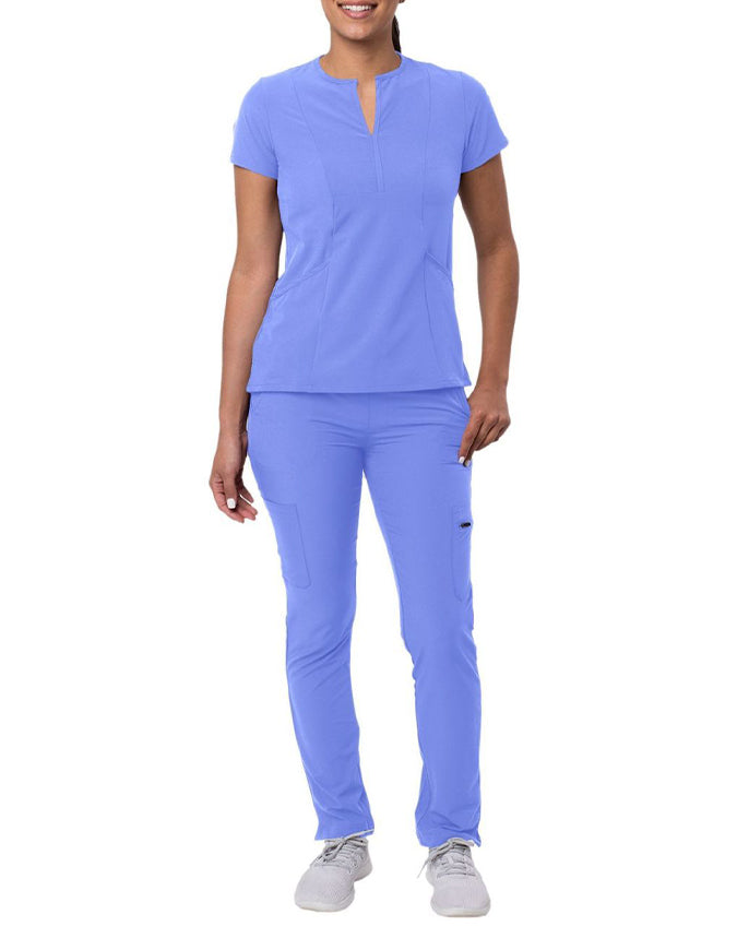 ADAR Addition Women's Go-Higher Scrub Set Ciel