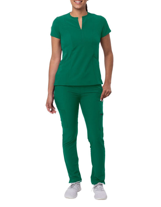 ADAR Addition Women's Go-Higher Scrub Set Hunter Green