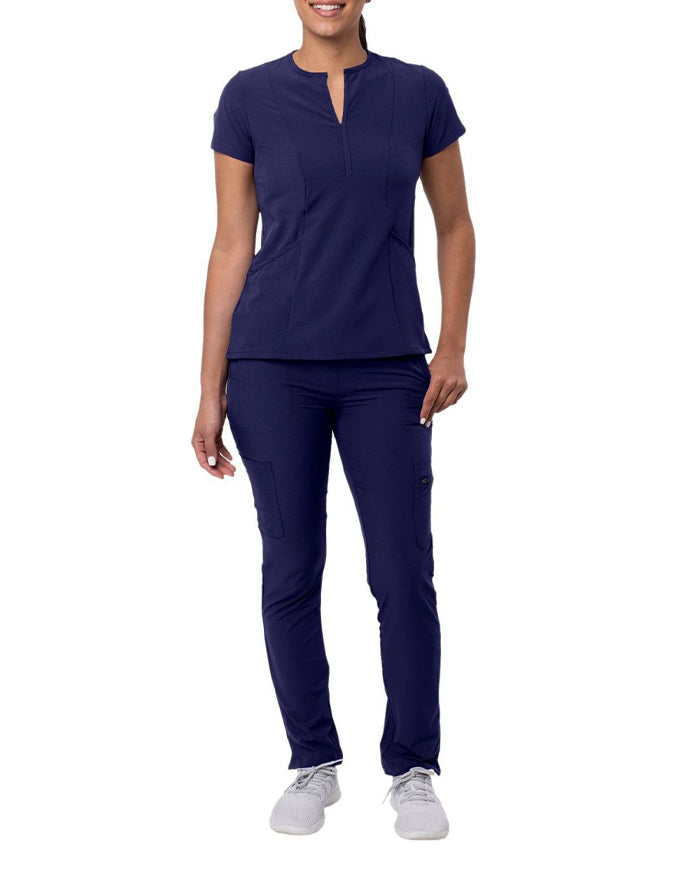 ADAR Addition Women's Go-Higher Scrub Set Navy