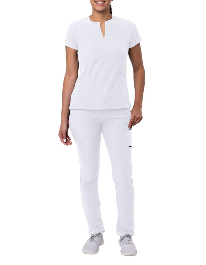 ADAR Addition Women's Go-Higher Scrub Set - White