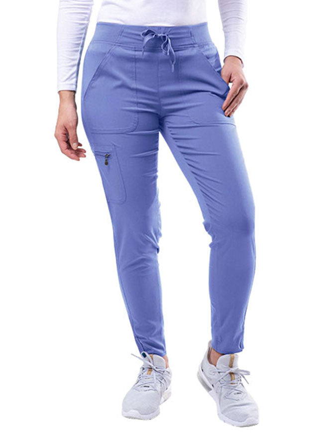 Adar Pro Women's Yoga Jogger Skinny Pant - Ceil Blue