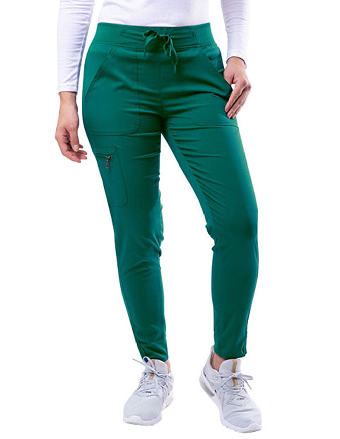 Adar Pro Women's Yoga Jogger Skinny Pant - Hunter Green