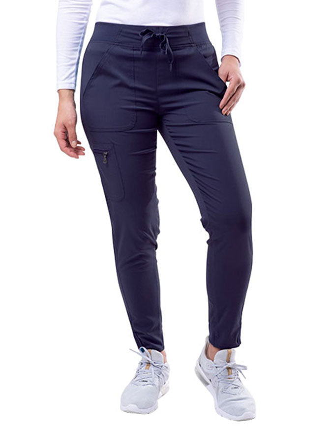 Adar Pro Women's Yoga Jogger Skinny Pant - Navy