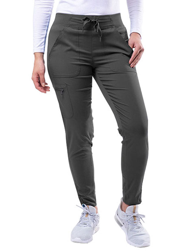 Adar Pro Women's Yoga Jogger Skinny Pant -  pewter