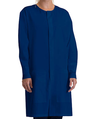 Barco Essentials Unisex Dental Round Neck Lab Coat - Navy